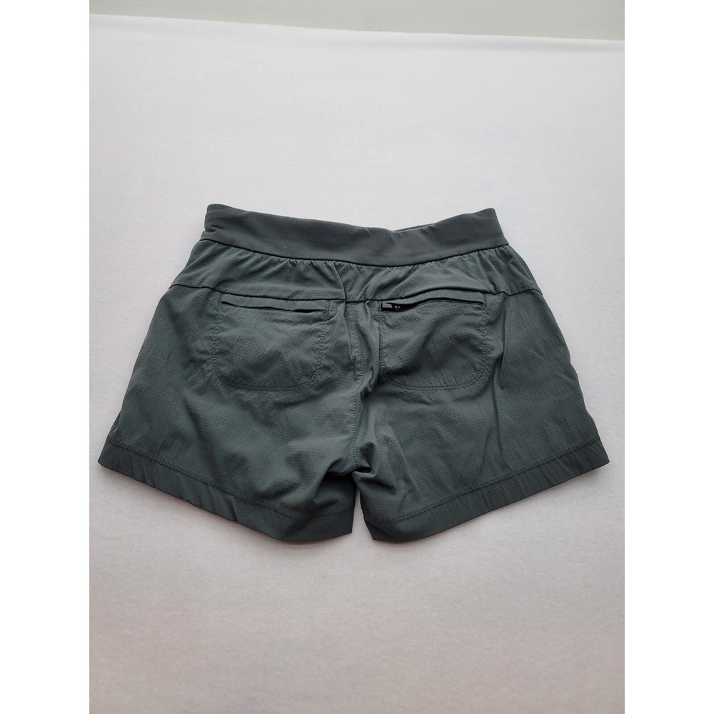 Athleta‎ Trekkie North Shorts Womens O Gray Hiking Travel Ripstop 4 Inch Inseam - Picture 2 of 6